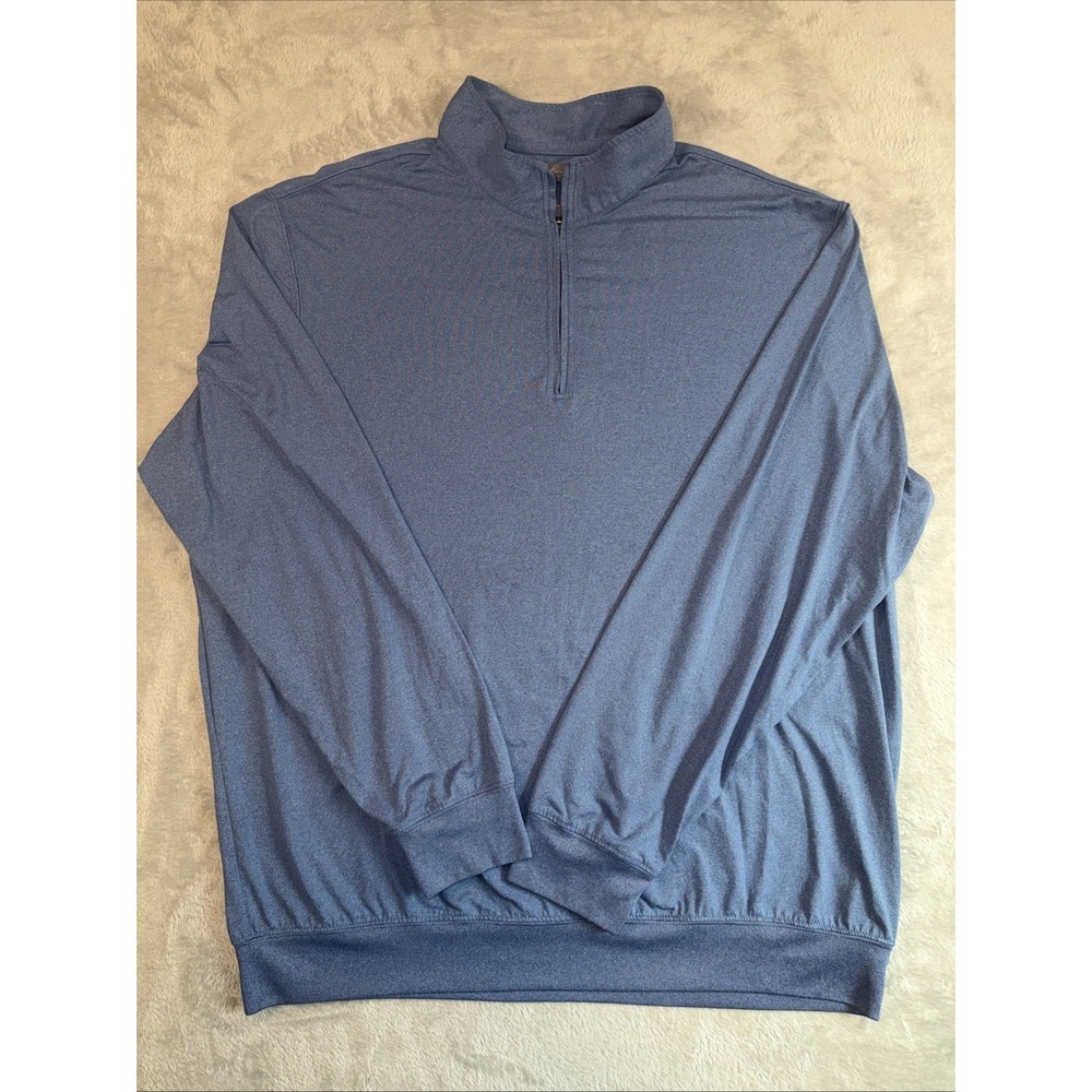 Daniel Cremieux Mens 1/4 Zip Long Sleeve Sweater Blue Size XL